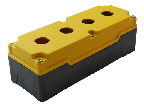22mm Yellow Push Button Box 4 Station