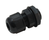 Side view of black Nylon Cable Gland PG09