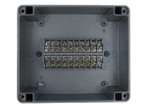 Enclosure with Terminal Block, Center Mounted, 20 Circuits, Cast Aluminum with Solid Cover