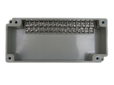 15 Position Terminal Enclosure top view of barrier style side terminals 