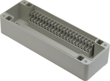 Enclosure with 20 Circuit Terminal Block Ivory ABS Solid Cover