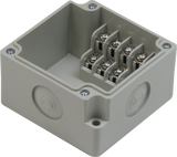 4 Position Terminal Enclosure top view with cover removed 