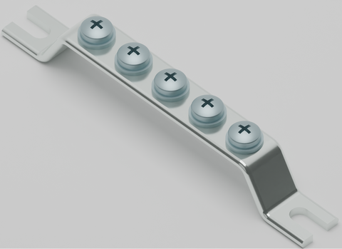 5-Position Grounding Bar, Earth Ground, SG-EB-5P