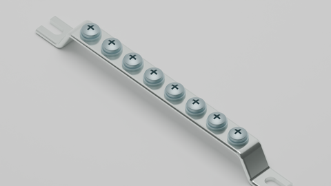 8-Position Grounding Bar, Earth Ground, SG-EB-8P