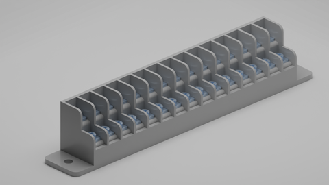 15 Position Dual Row Terminal Block