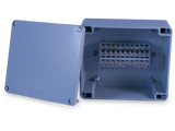Enclosure with Terminal Block, Center Mounted, 20 Circuits, Cast Aluminum with Solid Cover