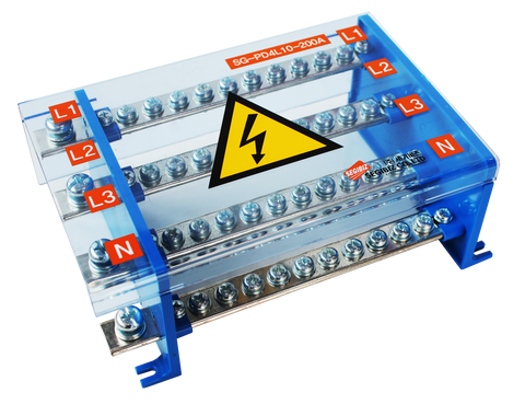 Power Distribution Block Three Phase 200 Amp