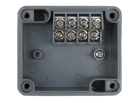 Enclosure with Terminal Block, Side Mounted, 4 Circuits, Cast Aluminum ...