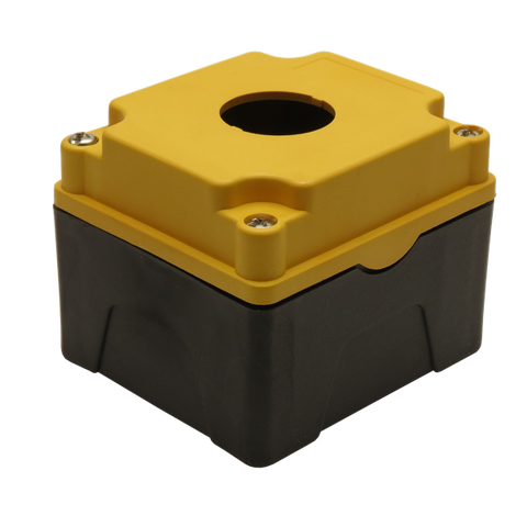 Yellow Push Button Box 1 Position 30mm Hole Size Counter Rotating ...