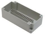 Enclosure with 15 Circuit Terminal Block Ivory ABS Solid Cover