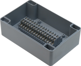 Enclosure with 30 Circuit Terminal Block Grey ABS Solid Cover