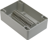 Enclosure with 30 Circuit Terminal Block Ivory ABS Solid Cover