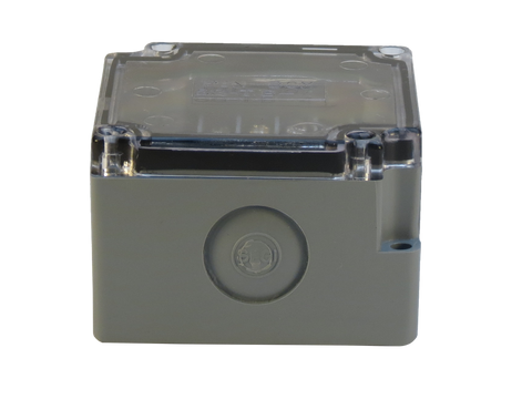 4 Position Terminal Enclosure second side view with cover shown