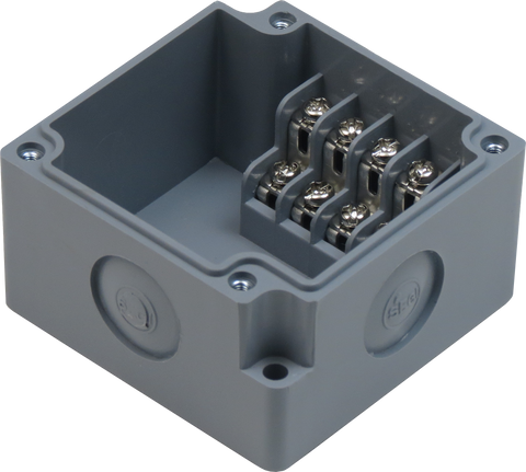 4 Position Terminal Enclosure top view with cover removed